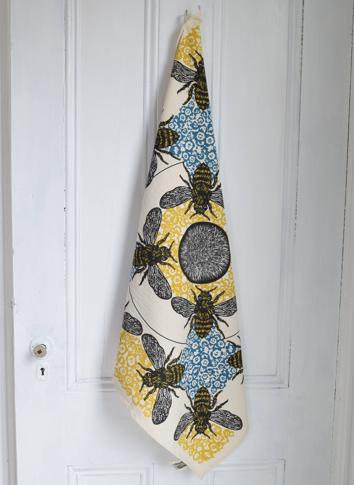 Honeybee Tea Towel - Organic Cotton - Oversized 30 x 30